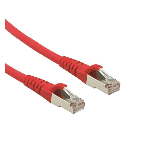 ROLINE Patch Cord Cat.6A S/FTP (PiMF), Nivel de componente, LSOH, Rojo, 1 m