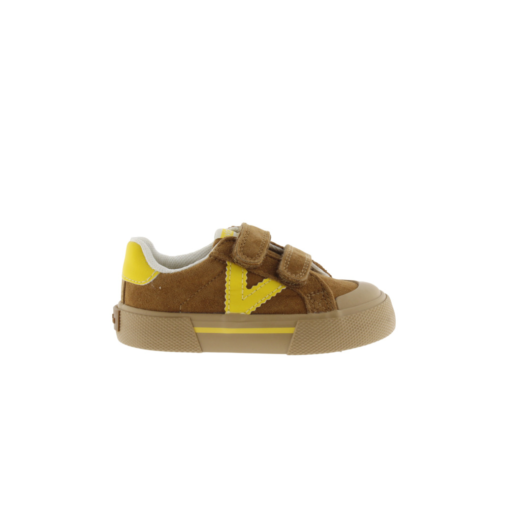 Victoria Tribu Minimalista Zapatillas de serraje con piezas en contraste y doble cierre adherente 1355100