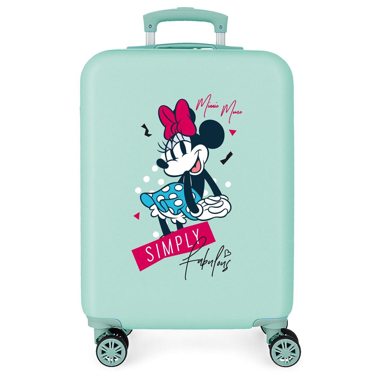Disney Minnie Maleta De Cabina ABS Rígida Minnie Azul 55cm