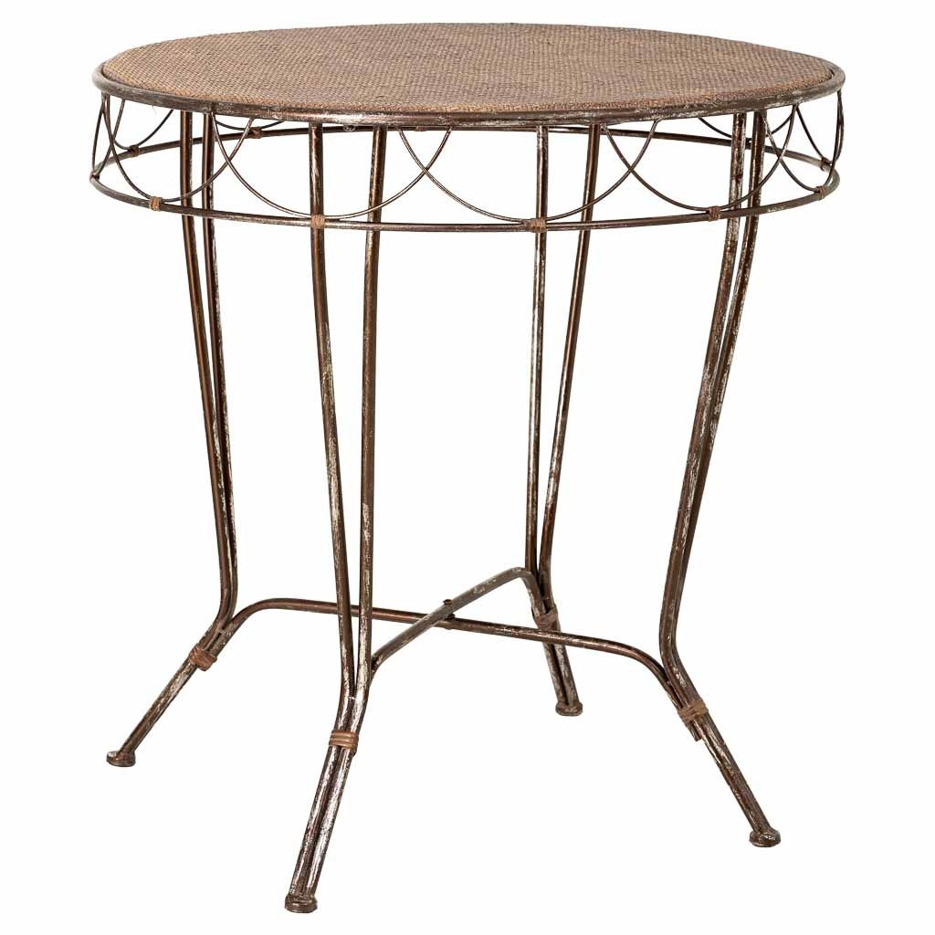 Wonderlust Deco - Mesa de metal 75.5x75.5x76.8h cm Marrón 75,5x75,5x76,8h cm