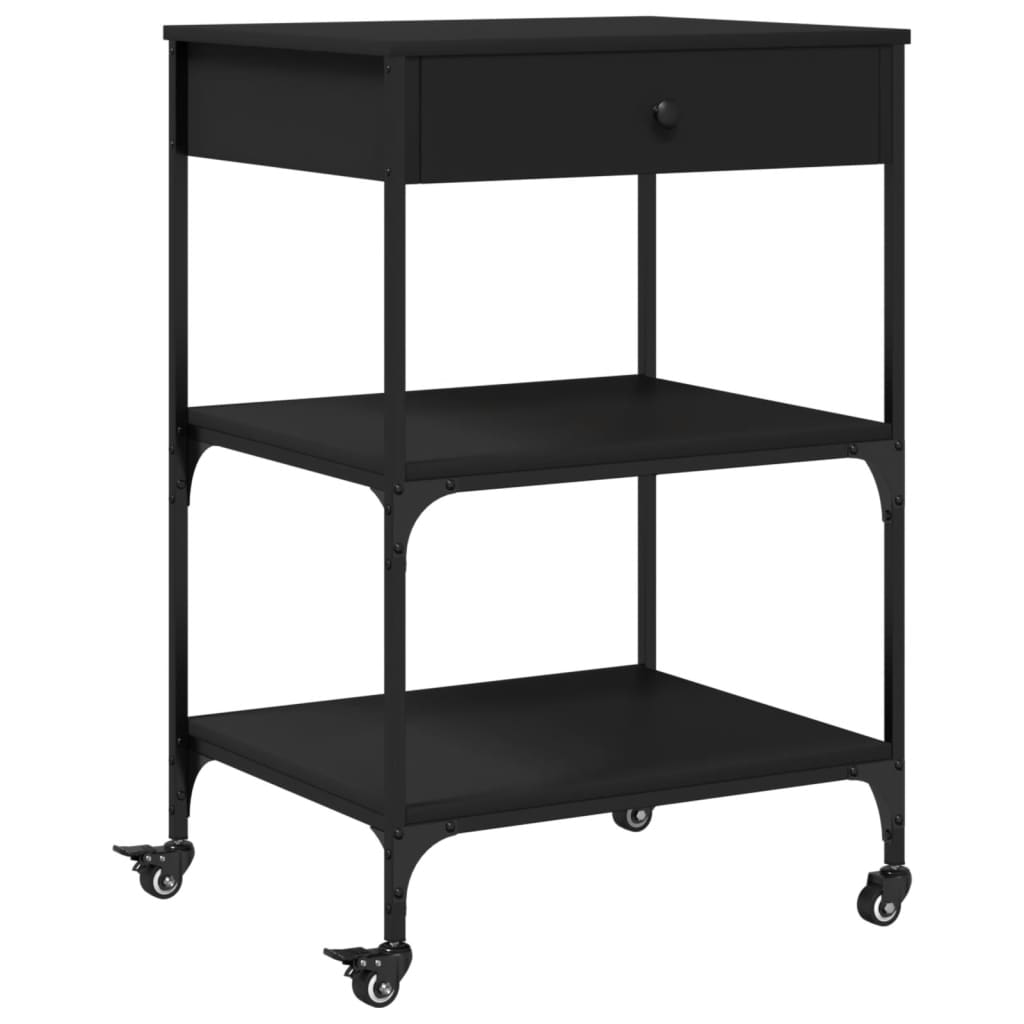 vidaXL Carrito de cocina de madera de ingeniería 60x48x89,5 cm