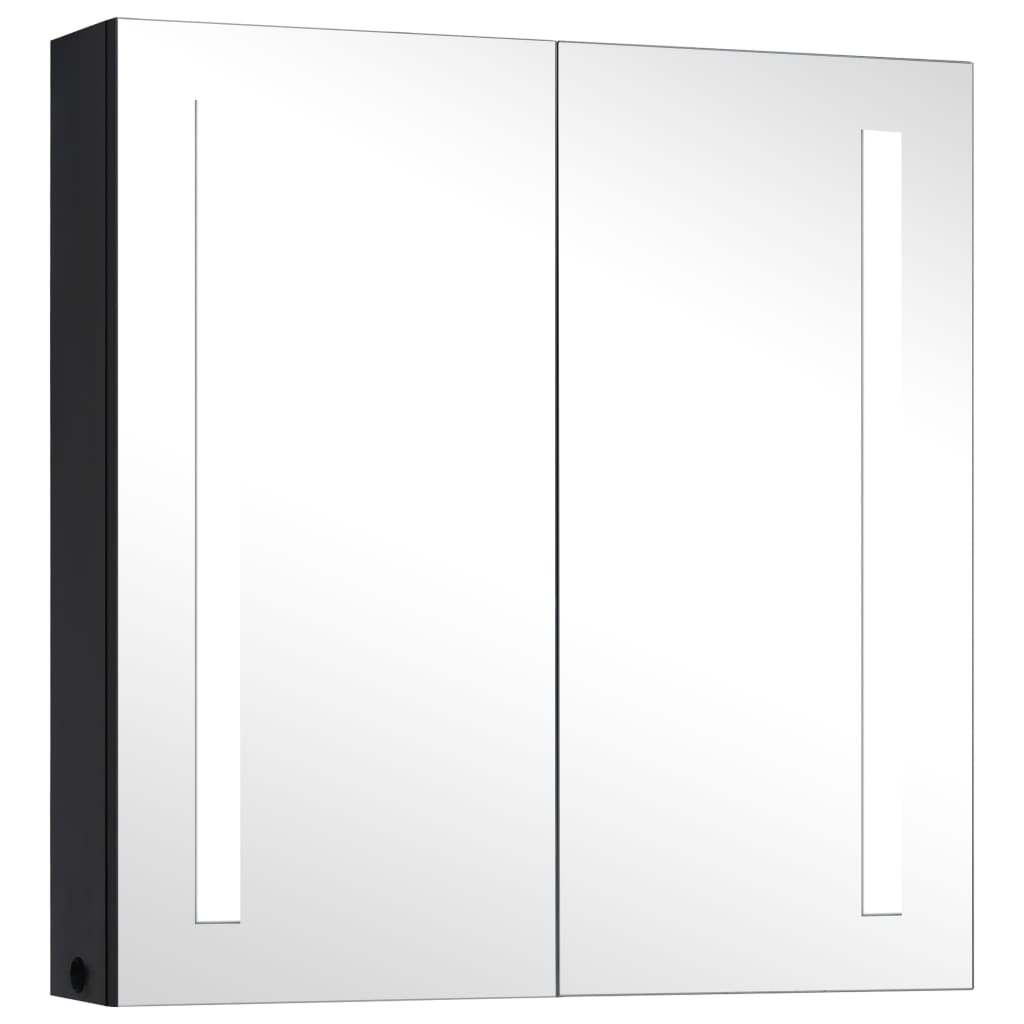 vidaXL Mueble de baño con espejo LED 62x14x60 cm
