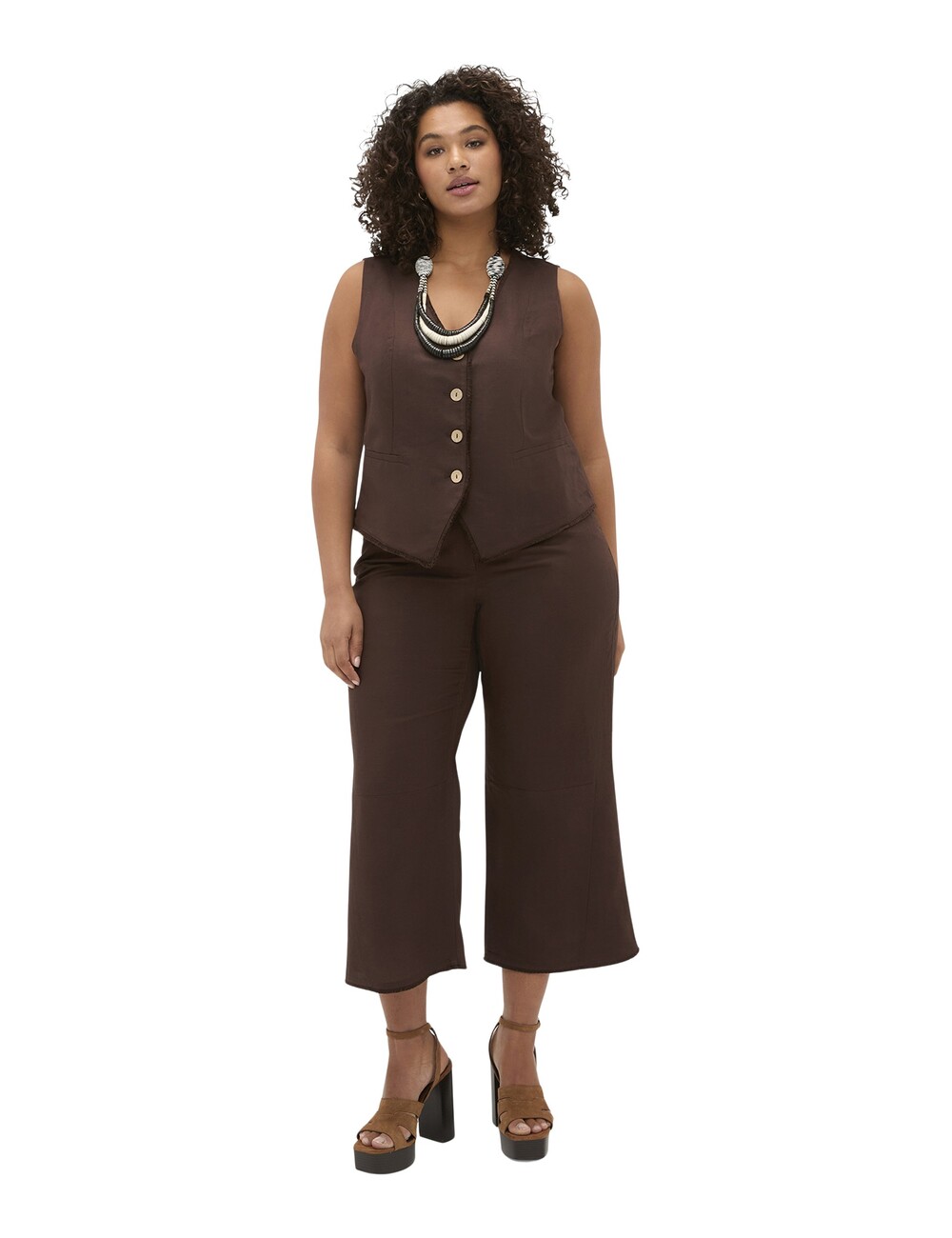 Fiorella Rubino - Pantalones de mezcla de lino y viscosa