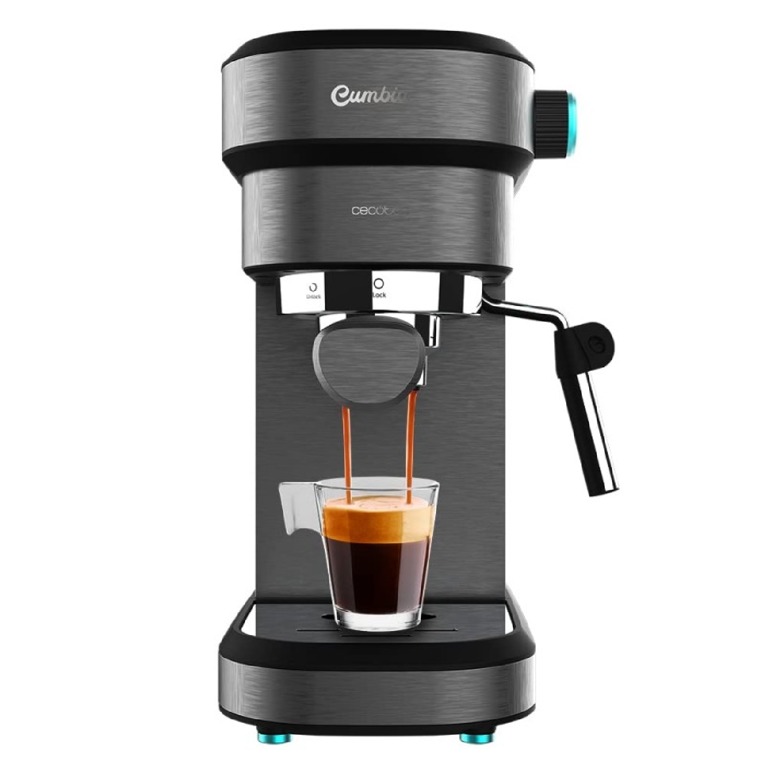 Cecotec Cafetera espresso Power Espresso 20 Barista Compact. 1465 W,  Thermoblock, 20 Bares, Vaporizador, 2 tazas de café, Depósito de agua  extraíble de 1,8 Litro, Bandeja calienta tazas : : Hogar y cocina