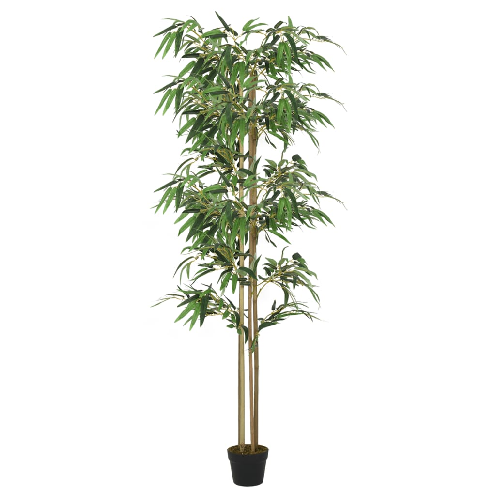 vidaXL Árbol de bambú artificial con 1216 hojas verde 180 cm