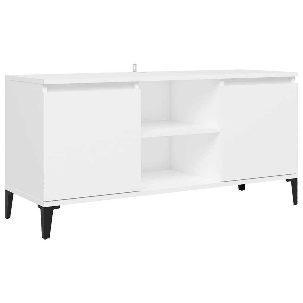 vidaXL Mueble de TV con patas de metal 103,5x35x50 cm, Mueble de Salon, Mueble TV, Mueble TV salon, Mesa de TV, Mueble tele