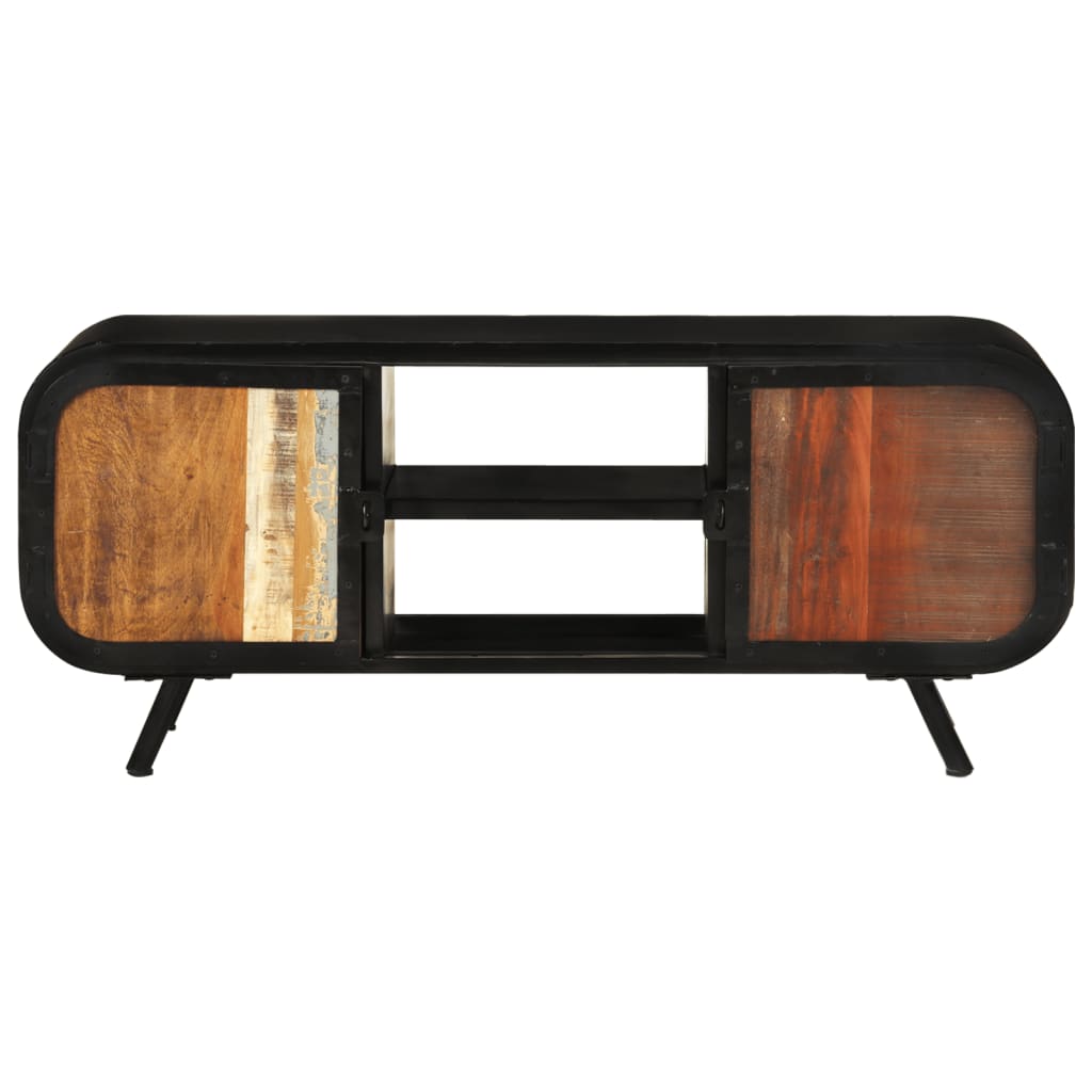 vidaXL Mueble para TV de madera maciza de mango rugosa, Mueble de Salon, Mueble TV, Mueble TV salon, Mesa de TV, Mueble tele