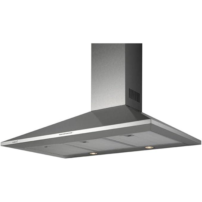 Campana Decorativa Piramidal CATA BETA PRO 9000 X 90cm 850m³/h Clase B Inox  | 75dB, Niveles Extracción 3