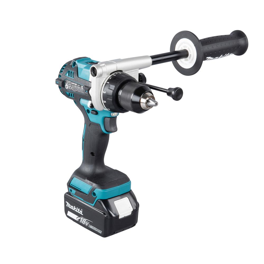 MAKITA - TALADRO COMBINADO MAKITA DHP486RTJ BL 18V 130NM 5.0AH DHP486RTJ + JUEGO PUNTAS + ADAPTADOR