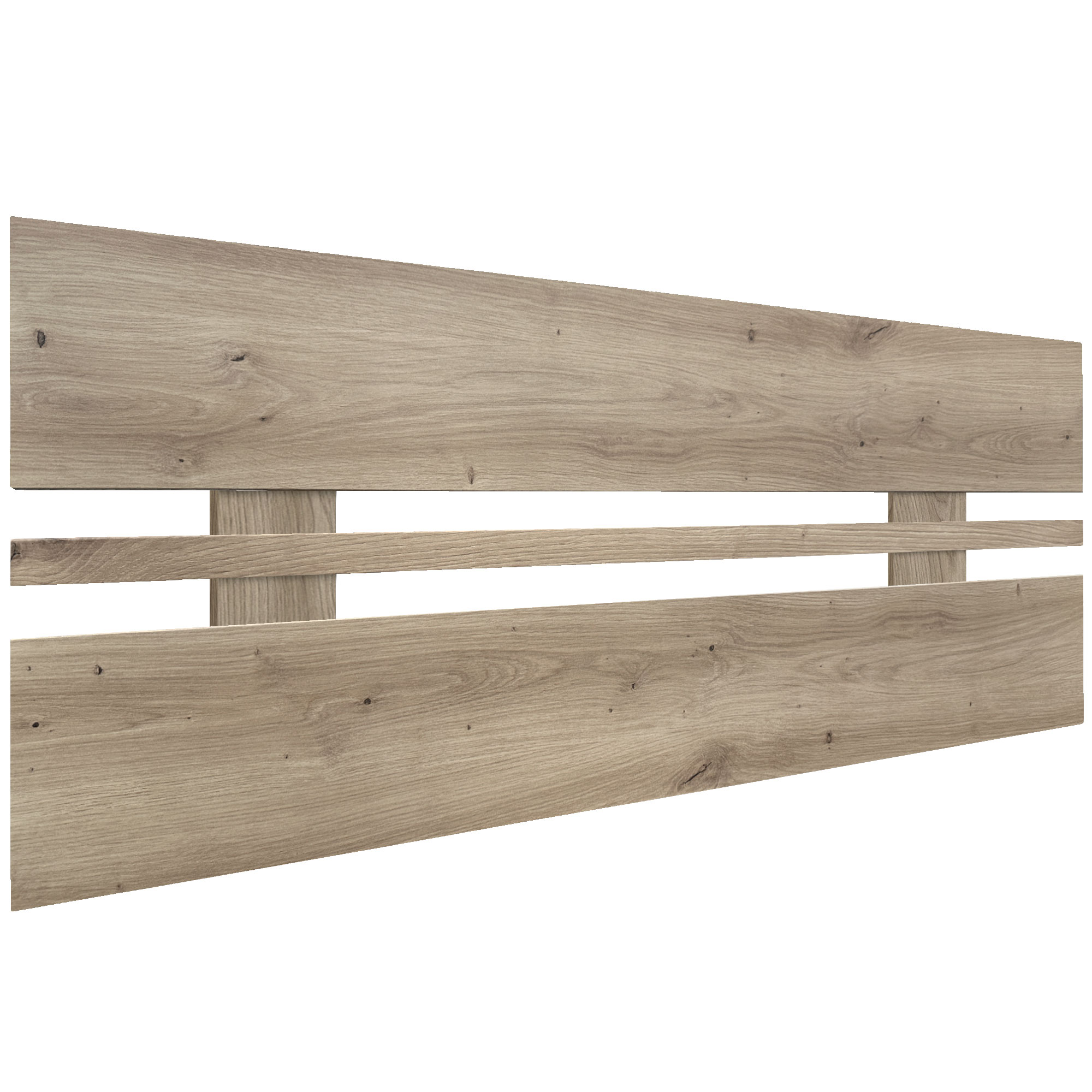 DHOME Cabecero de Madera reciclada DM Horizontal Ancho Cama Palets Herrajes incluidos Listo para colgar