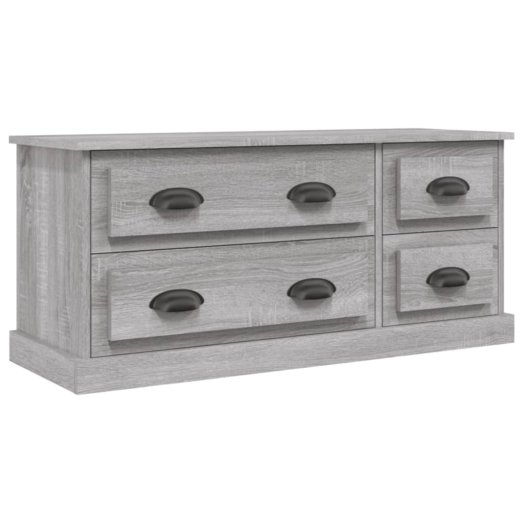 vidaXL Mueble para TV madera contrachapada gris Sonoma 100x35,5x45 cm