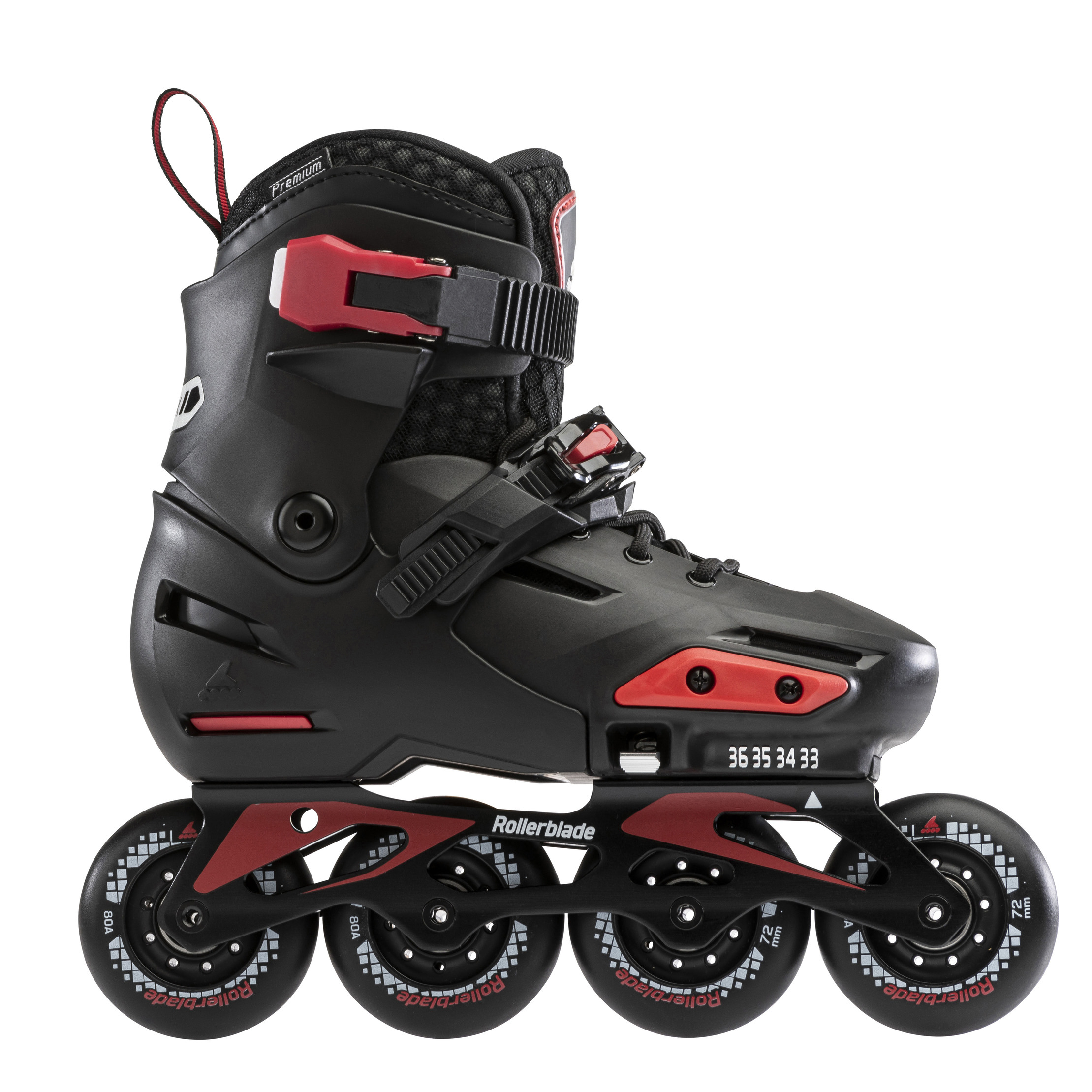 Rollerblade Patines Urbanos Apex Negro para Niños con Botín Premium y Guía AL