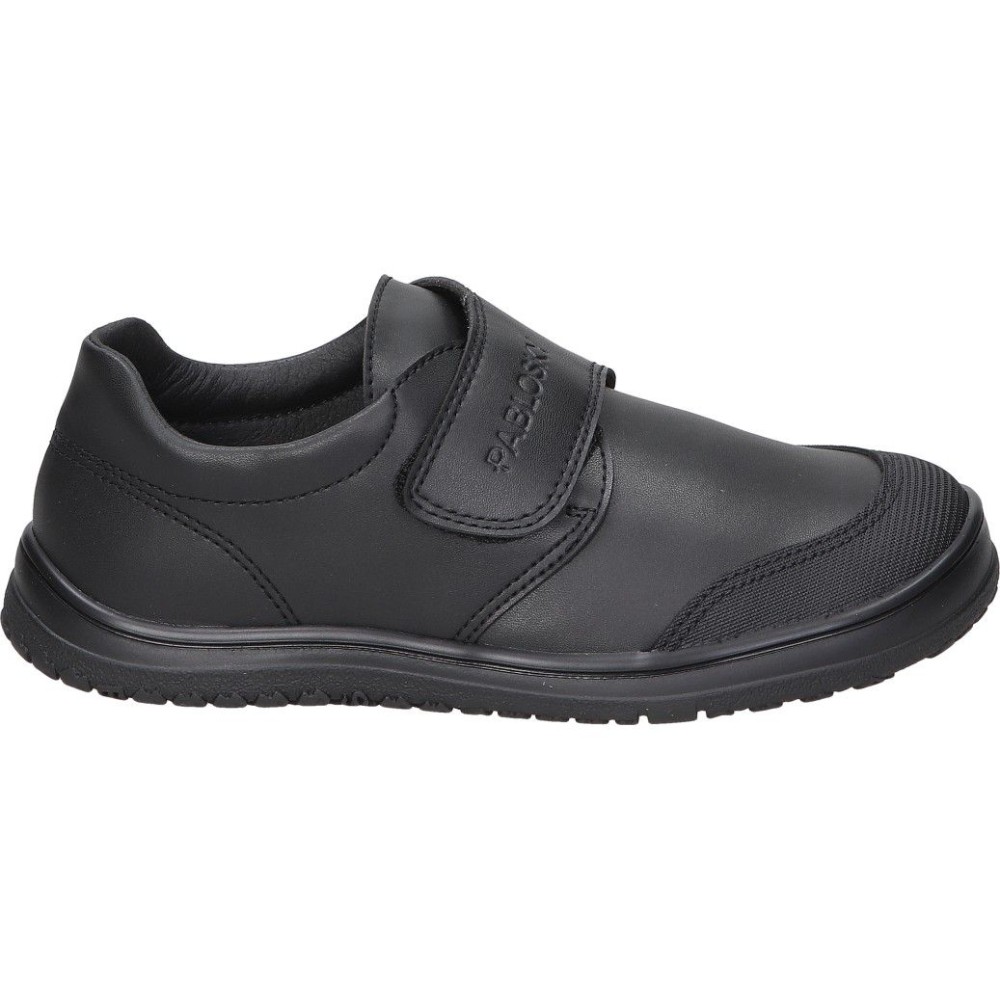PABLOSKY | Zapatos Colegiales Pablosky Sonic Infantiles – Zapato Barefoot Negro – Zapato Escolar con Velcro – Plantilla Extraíble – Respetuoso – Flexible – Transpirable – Modelo 355515