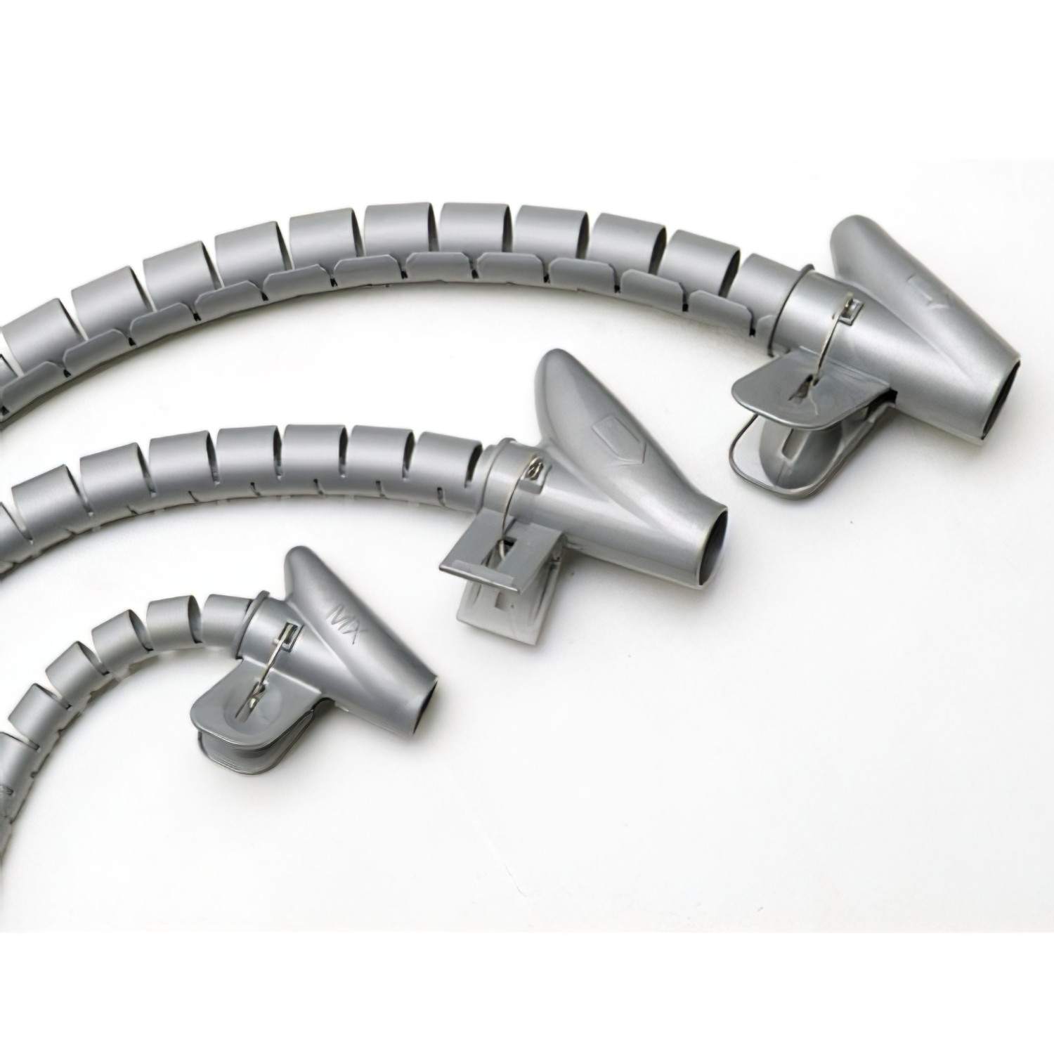 SANCO STORE - MAURER Organizador Cables Con Clip Gris 15 mm. 2,5 M.