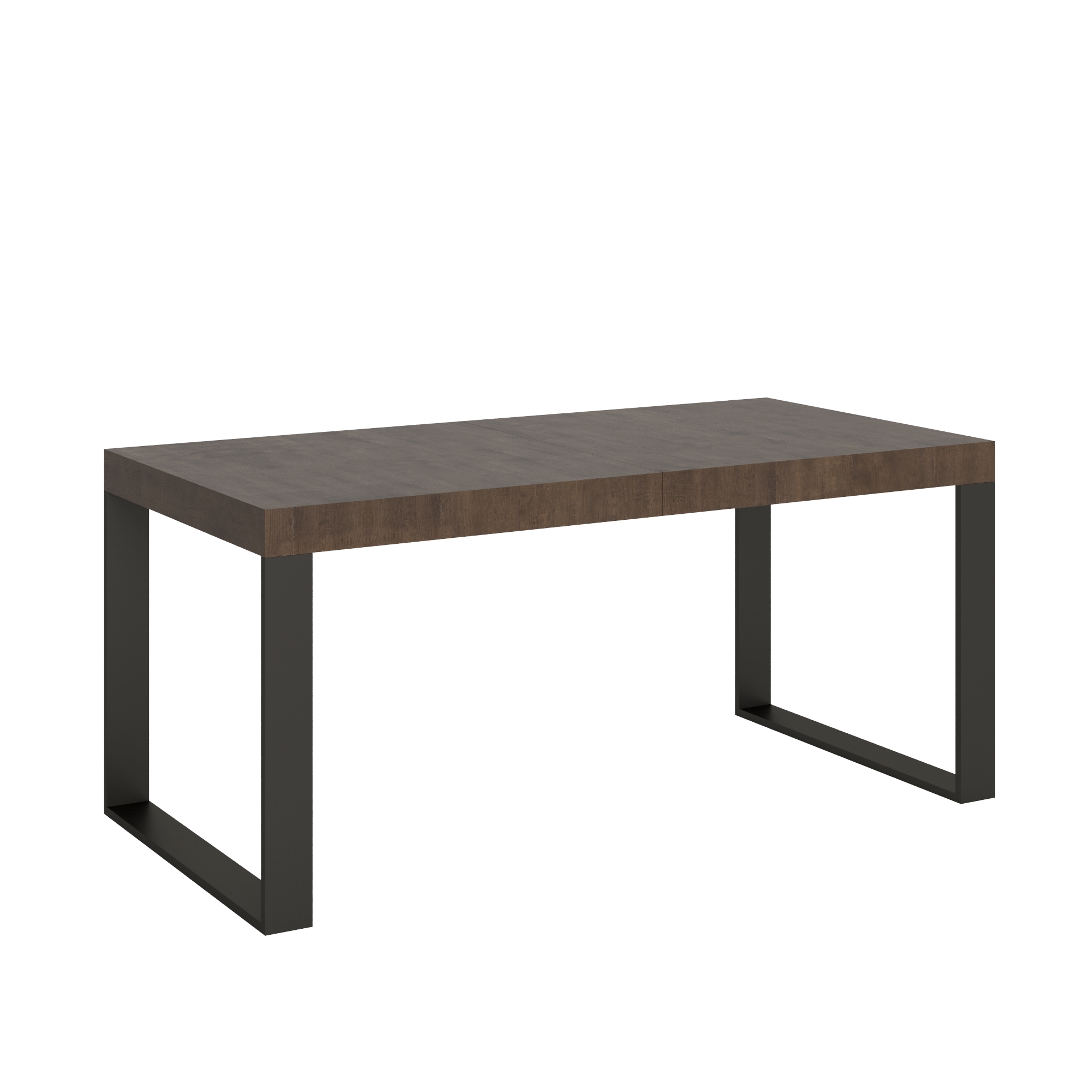 Mesa extensible 90x180/440 cm Tecno Premium Estructura Nogal Antracita - Itamoby