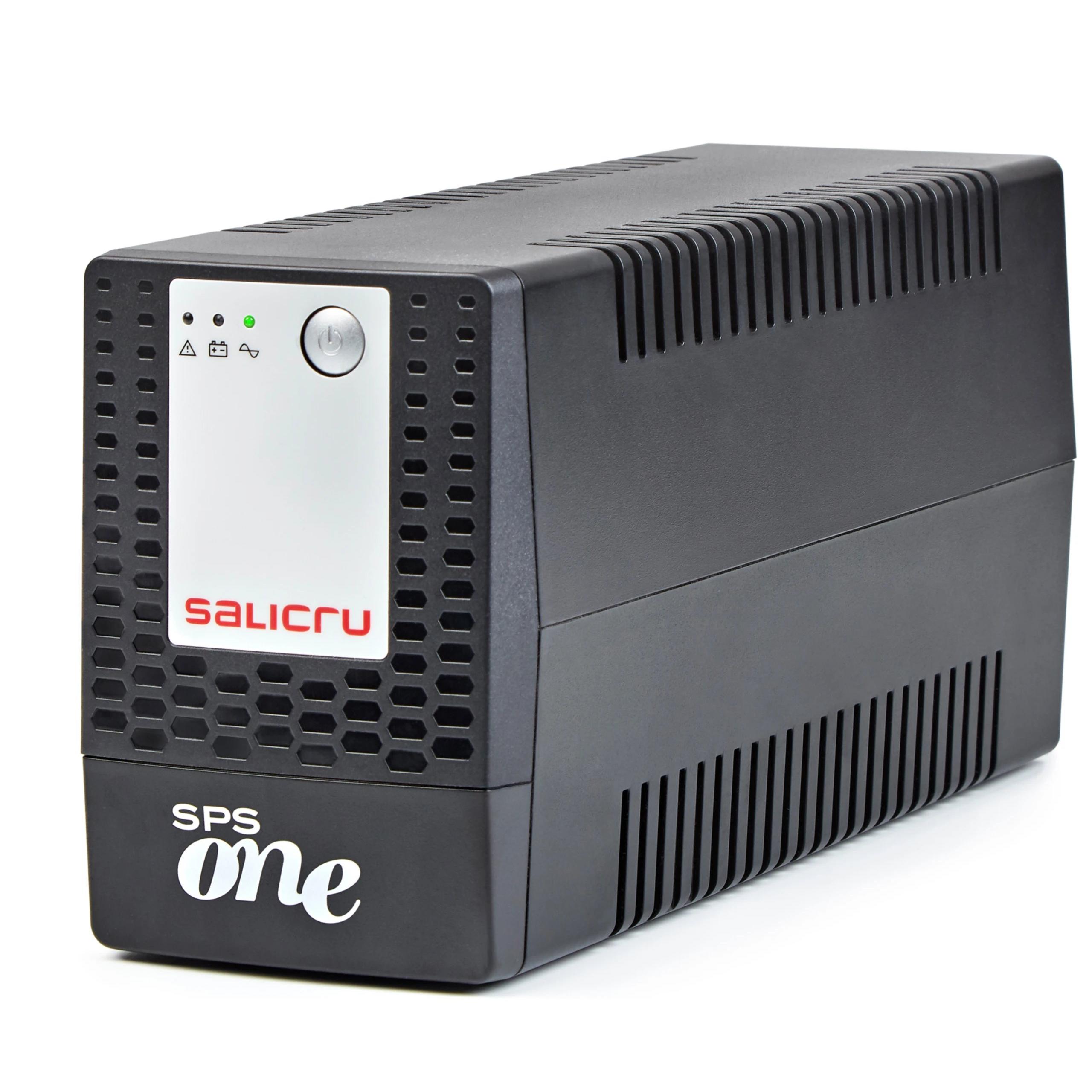 Salicru - SAI (UPS) SALICRU Line-Interactive 900 VA 480 W 662AG000007 para protección de ordenadores, redes domésticas y servidores pequeños con regulación automática de tensión, respaldo de 20 min y recuperación automática tras fallo eléctrico