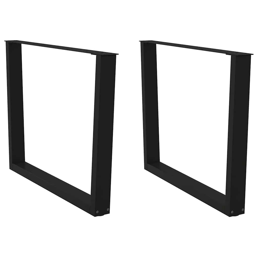 vidaXL Patas para mesa de comedor en forma de V (2 unidades) 100 x (72-73,3) cm, acero