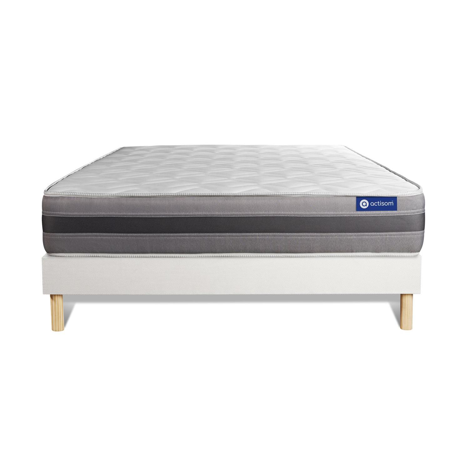 Pack colchón Actilatex relax 180x200cm + Somier multiláminas, Látex y espuma viscoelástica, 5 zonas de confort