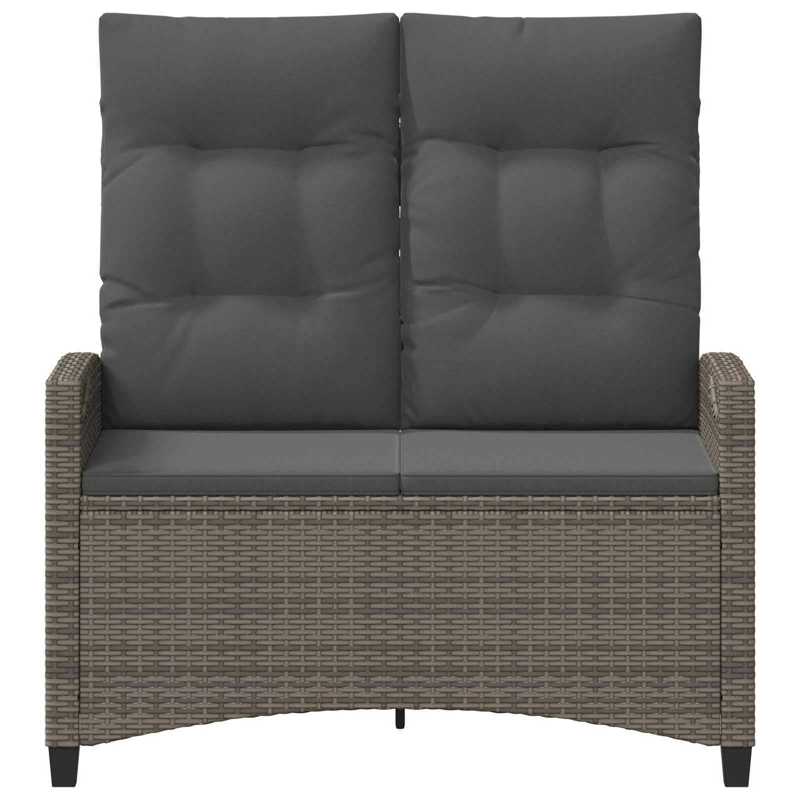 vidaXL Banco de jardín 105 x 60 x 112 cm Acero y Poliéster