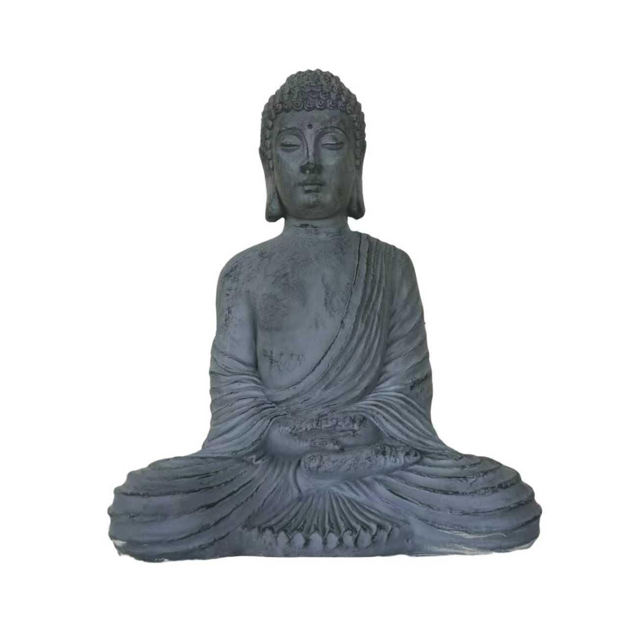 DUPI Buda de Jardin SENTADO para Decoracion | Jardin Exterior | Estatua y Figura Decorativa | Peso 8 kg | Medidas 62x50x35