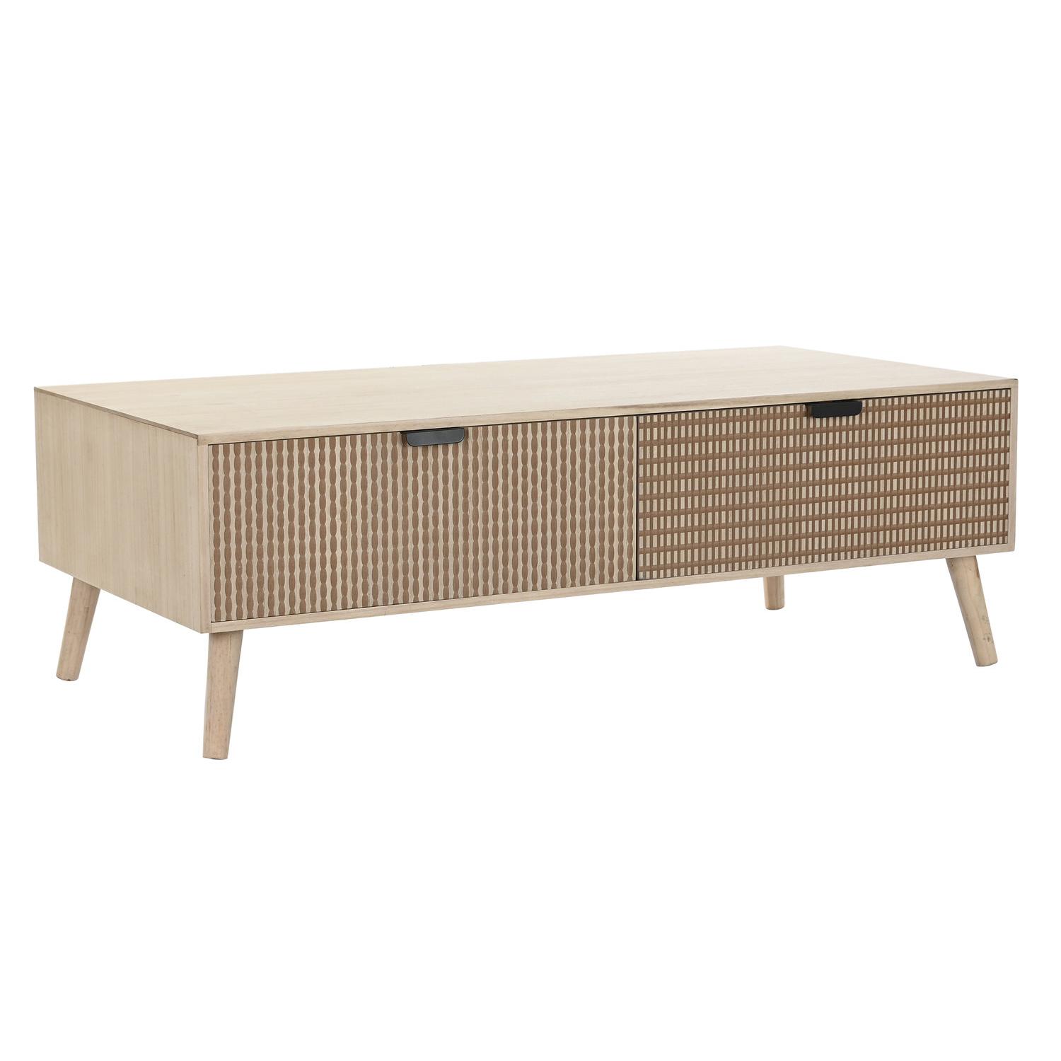 Mesa Centro Abeto Mdf 120X60X42,5 Marron - Fijalo - El mejor complemento para tu hogar.