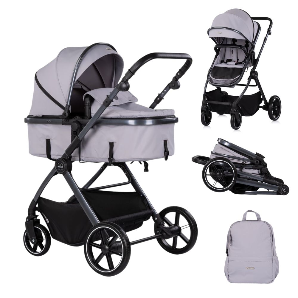 Carrito de Bebé Dúo Convertible PEARL Chipolino 2 en 1 con Capazo y Silla de Paseo hasta 22 kg