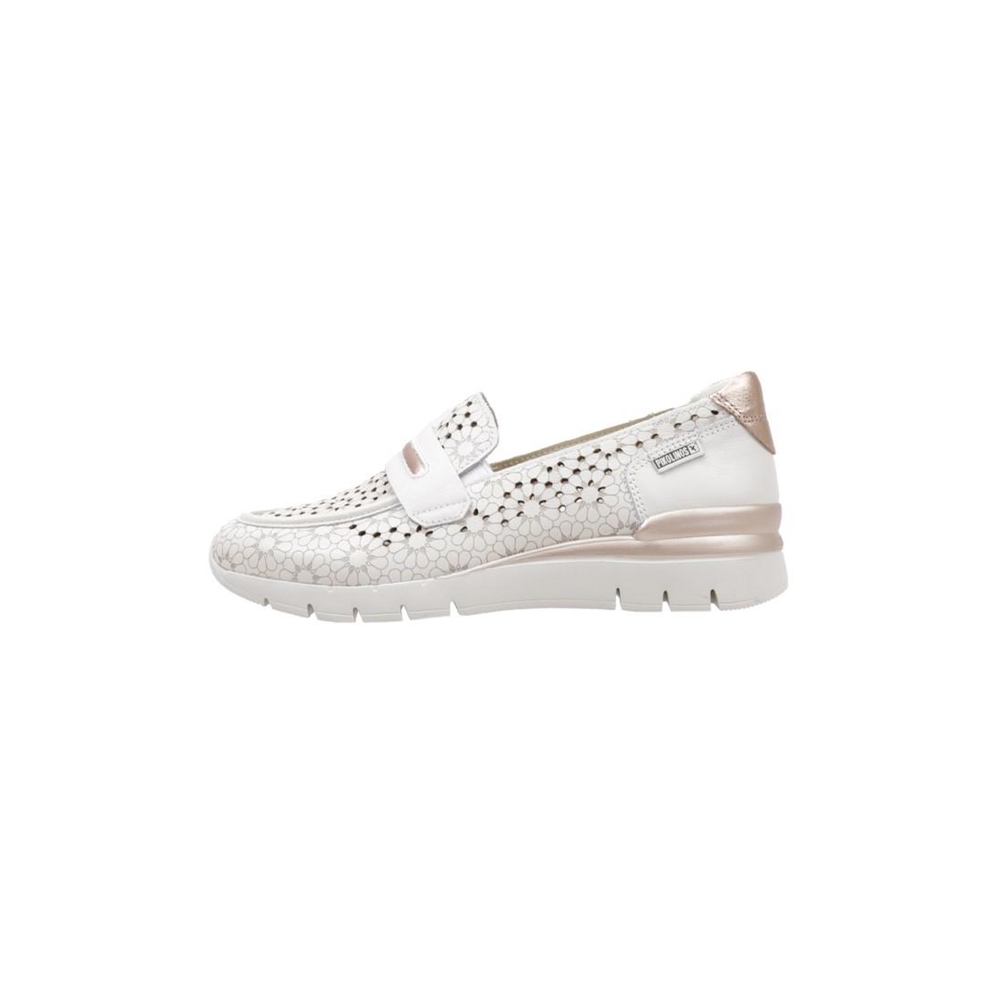 Pikolinos CANTABRIA W4R-6518C1 Mocasines Con Cuña Mujer Blanco