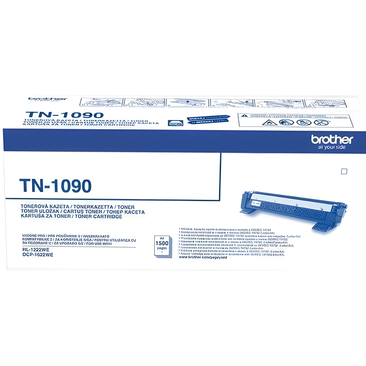 Tóner Láser Brother TN1090 Negro para DCP-1622WE - 1500 Páginas