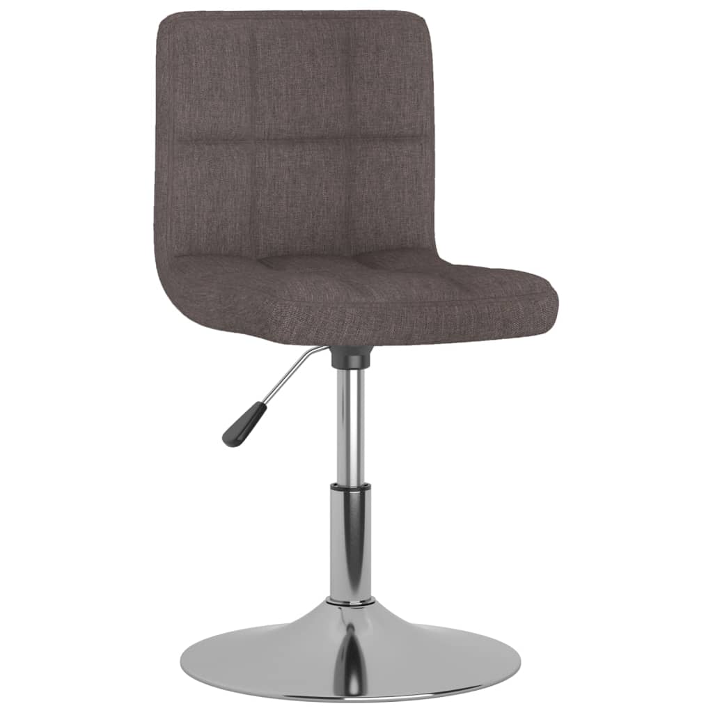 vidaXL Silla de comedor giratoria tela en color Negro/Gris oscuro/Taupé y más | cómodas modernas ergonómicas para comedor cocina salón hogar