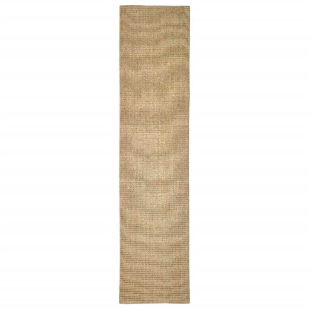 vidaXL Alfombra de sisal para rascador 80x350 cm alfombra rascador para gato Color Marrón claro,  Marrón,  Negro y mas