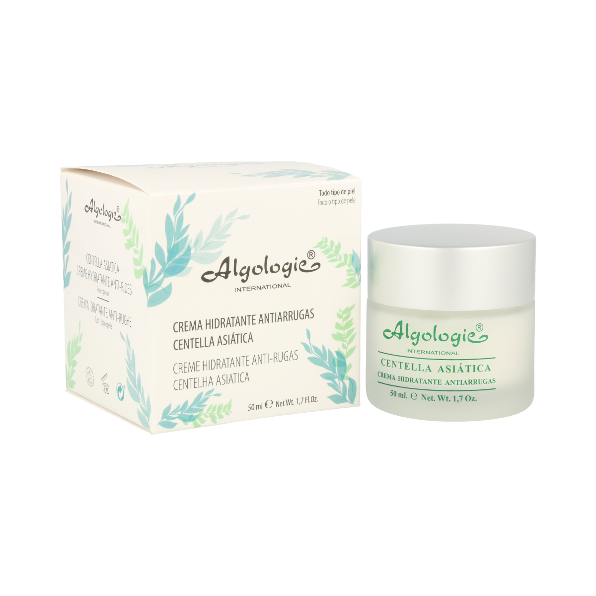 Crema Hidratante Centella Asiática Antiarrugas 50 ml de crema Algologie