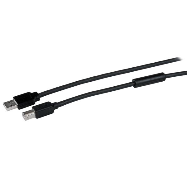 StarTech.com Cable 15 Metros 15m USB B Macho a USB A Macho Activo Amplificado USB 2.0 - Impresora, 1