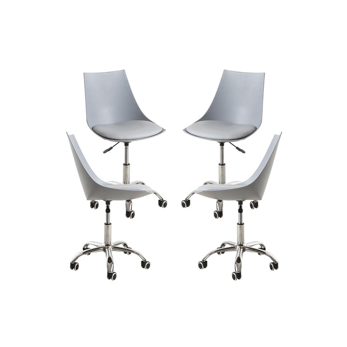Regalos Miguel - Packs Sillas - Pack 4 Sillas Blok Office - Gris claro