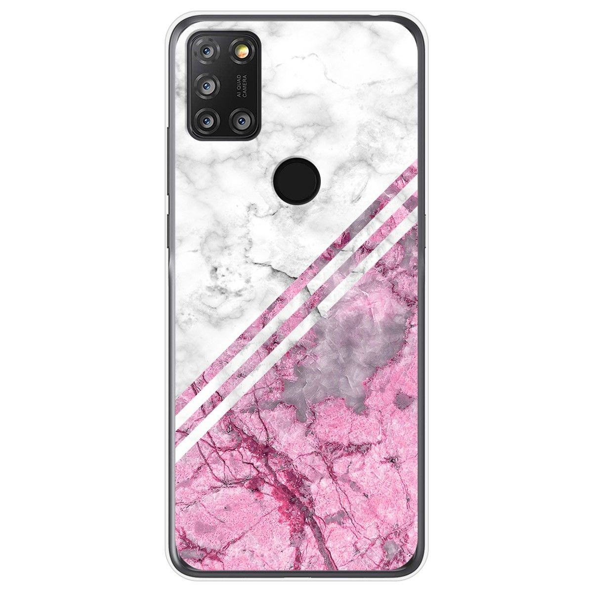 Tumundosmartphone Funda Gel Tpu para Alcatel 3X 4CAM diseño Mármol 03 Dibujos