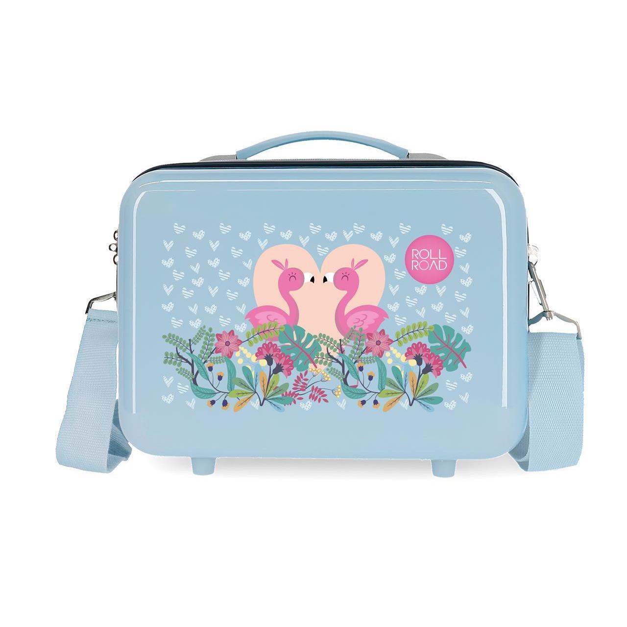 Neceser Abs Roll road Pelican love azul claro 21x29x15cm