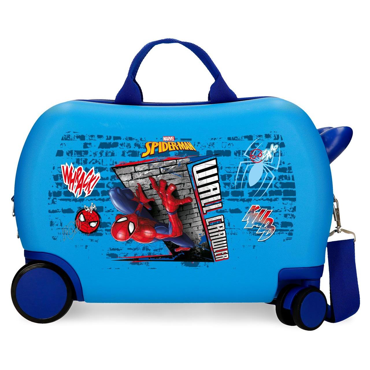 Maleta Infantil Marvel Spiderman wall crawler azulon 31x45x20cm