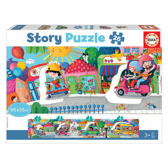 26 Vehículos de la ciudad "Story Puzzle" | Educa Borras 18901