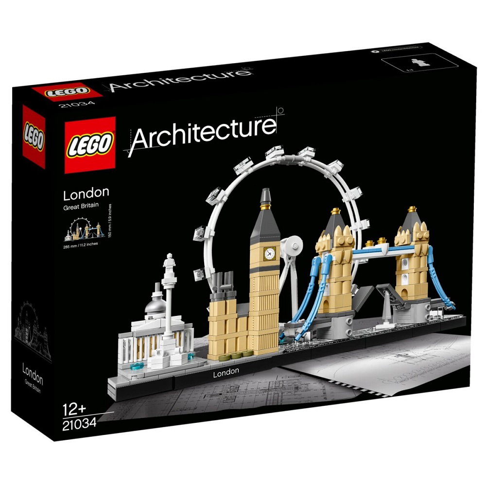 Lego Architecture - Ciudad de Londres, Tienda con Licencia Oficial, 21034, big ben, puente, juguetes, construcción, ladrillos, envío urgente 24-48 horas península