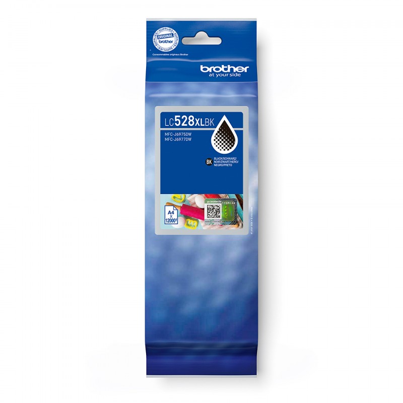 Brother - LC528XLBK cartucho de tinta 1 pieza(s) Original Ultra High Yield Negro LC528XLBK