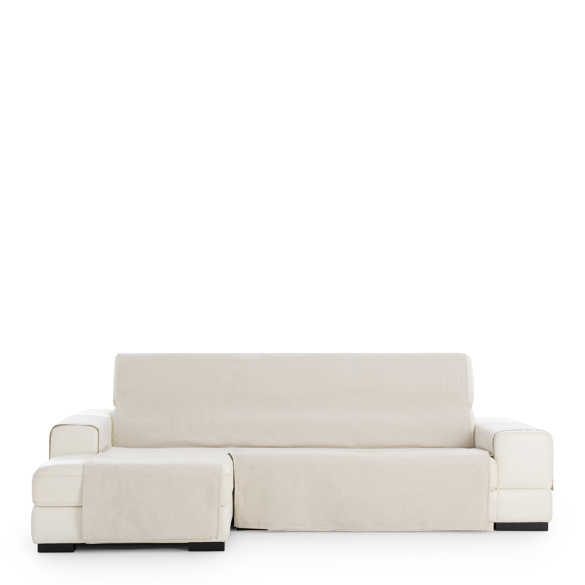 Funda de sofa chaise longue m/3 aqua izquierda (Mirando de frente) c/16 extra, Tamaño extra izquierda, 170x310x110cm, Fábricada en España