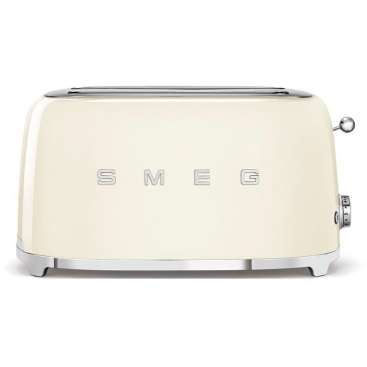Tostador Smeg de Acero Inoxidable con 6 Niveles de Tostado y Función Calentar