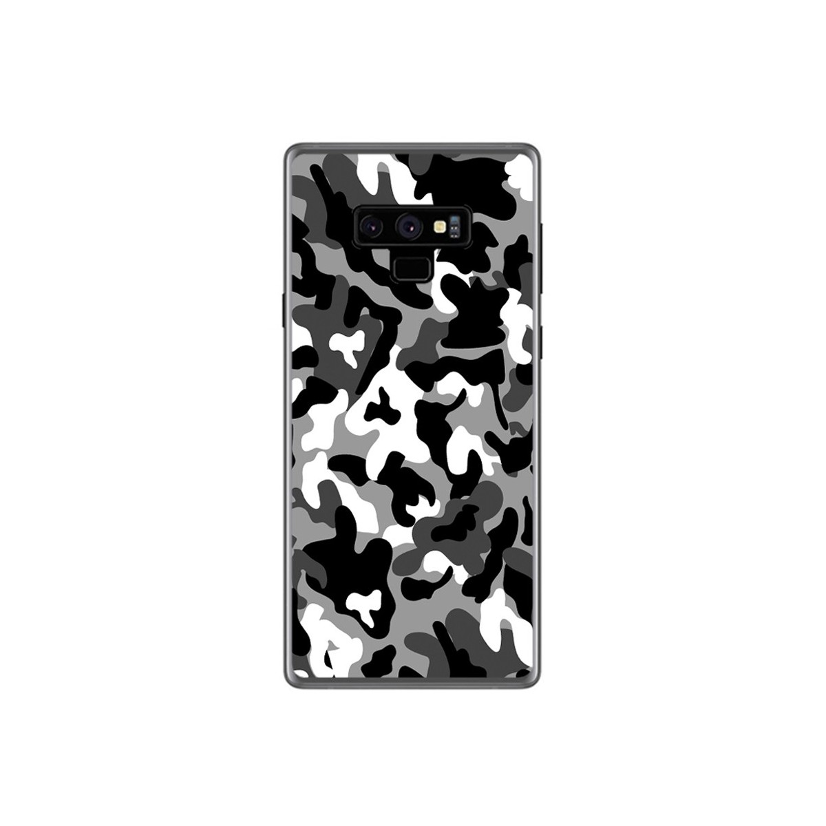 Tumundosmartphone Funda Gel Tpu para Samsung Galaxy Note 9 Diseño Snow Camuflaje Dibujos