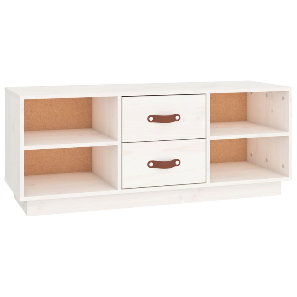 Vidaxl Mueble de TV de Madera Maciza de Pino 100x34x40 Cm