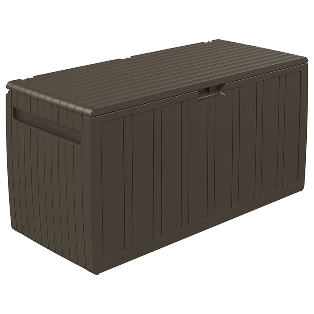 vidaXL Caja de cojines marrón 270 L 117x45,5x57,5 cm