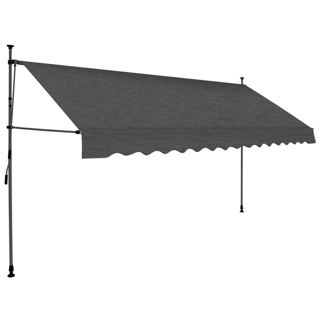 Vidaxl Toldo Manual Retráctil con LED 400 Cm - Protección Rayos UV - Terraza Patio Jardín