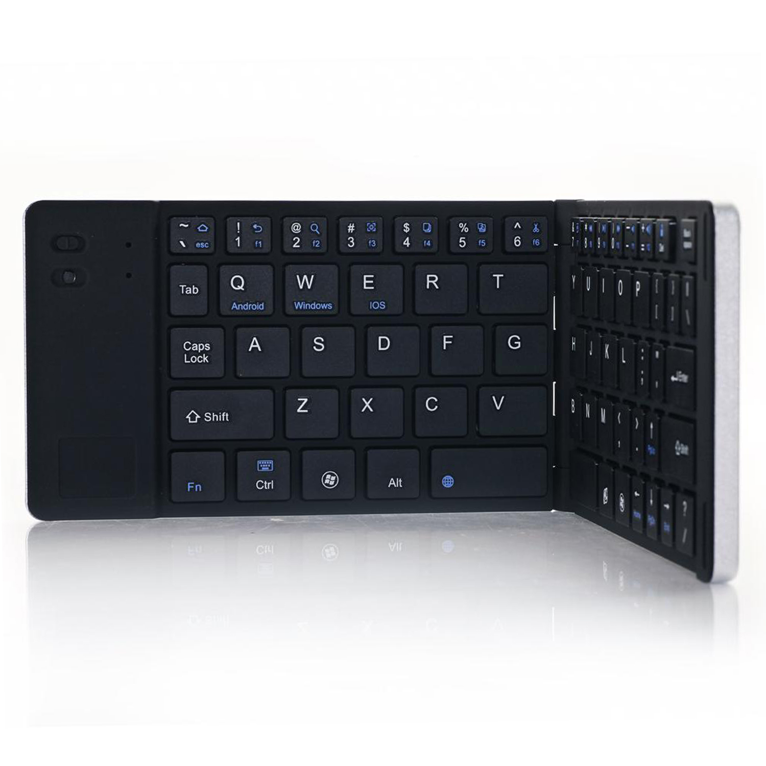 DAM Teclado plegable 228. Compatible con Windows, IOS y Android. Ultrafino. 29,5x8,5x0,5 Cm.