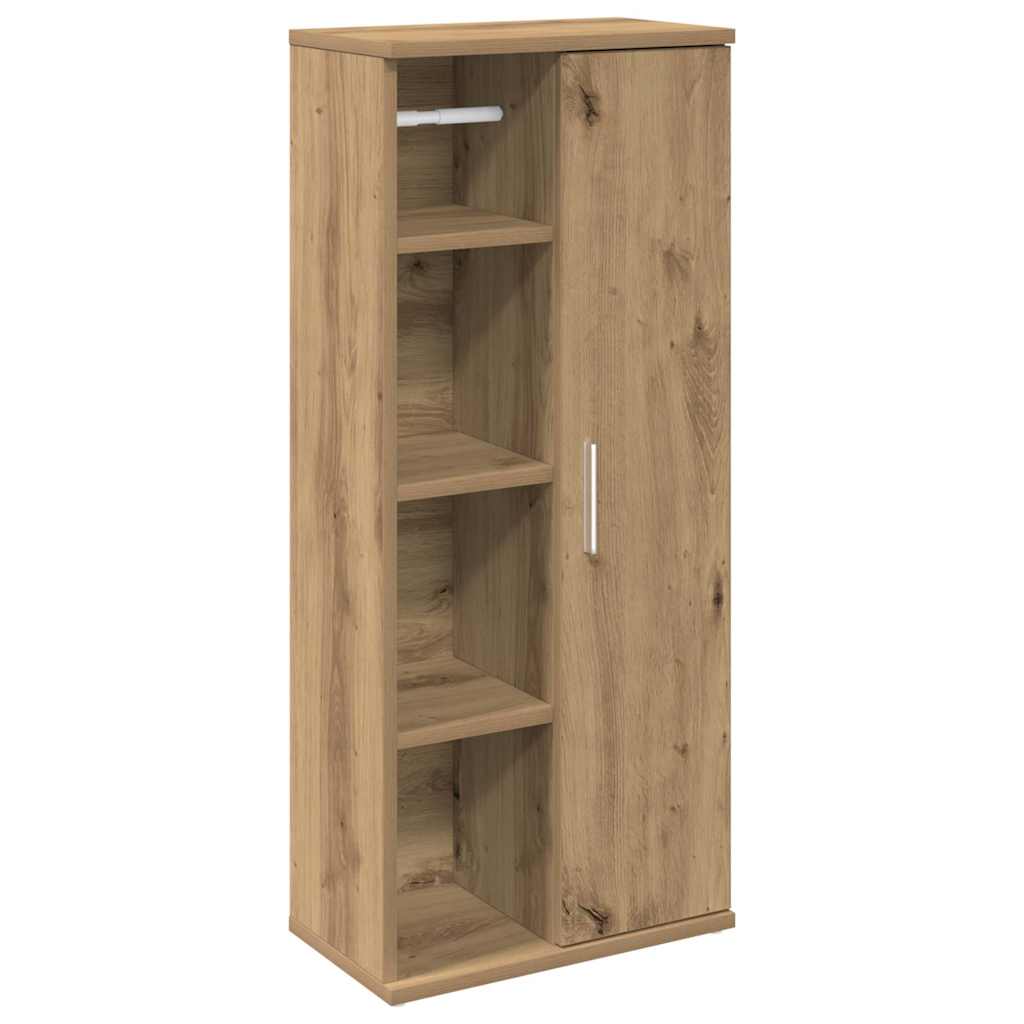 vidaXL Mueble de baño con portarrollos roble artisan 39x22x90 cm