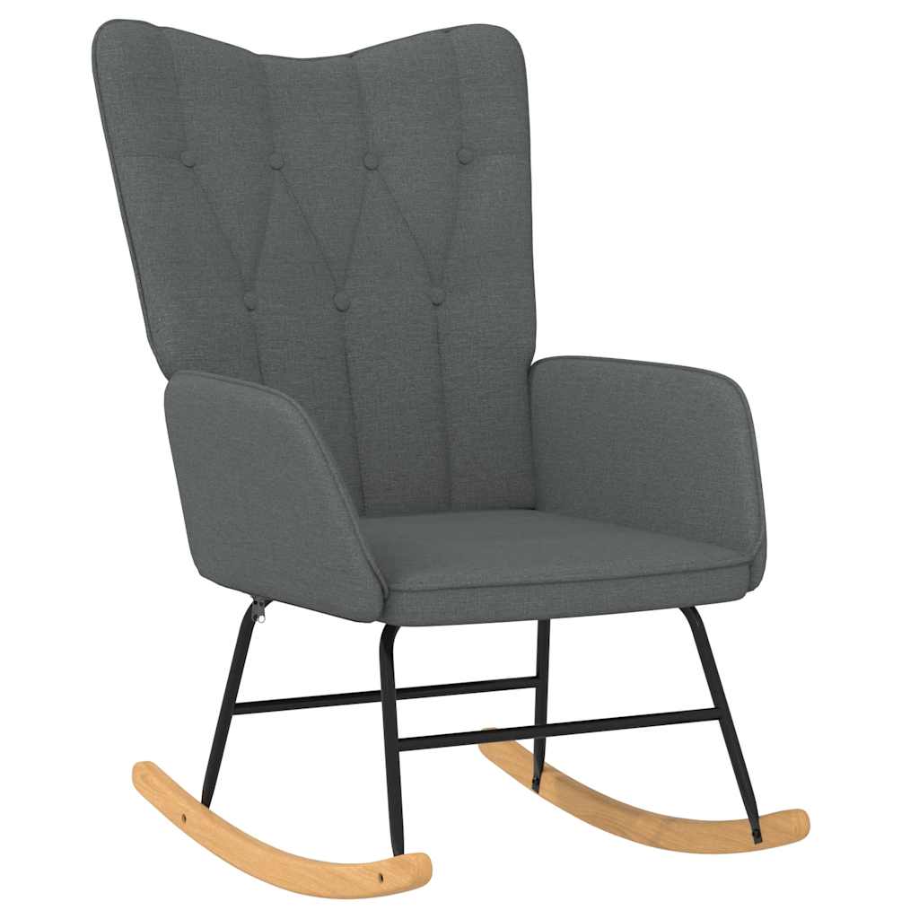 vidaXL Silla Mecedora Balancín Sillón de Relax Asiento de Salón Hogar Tela