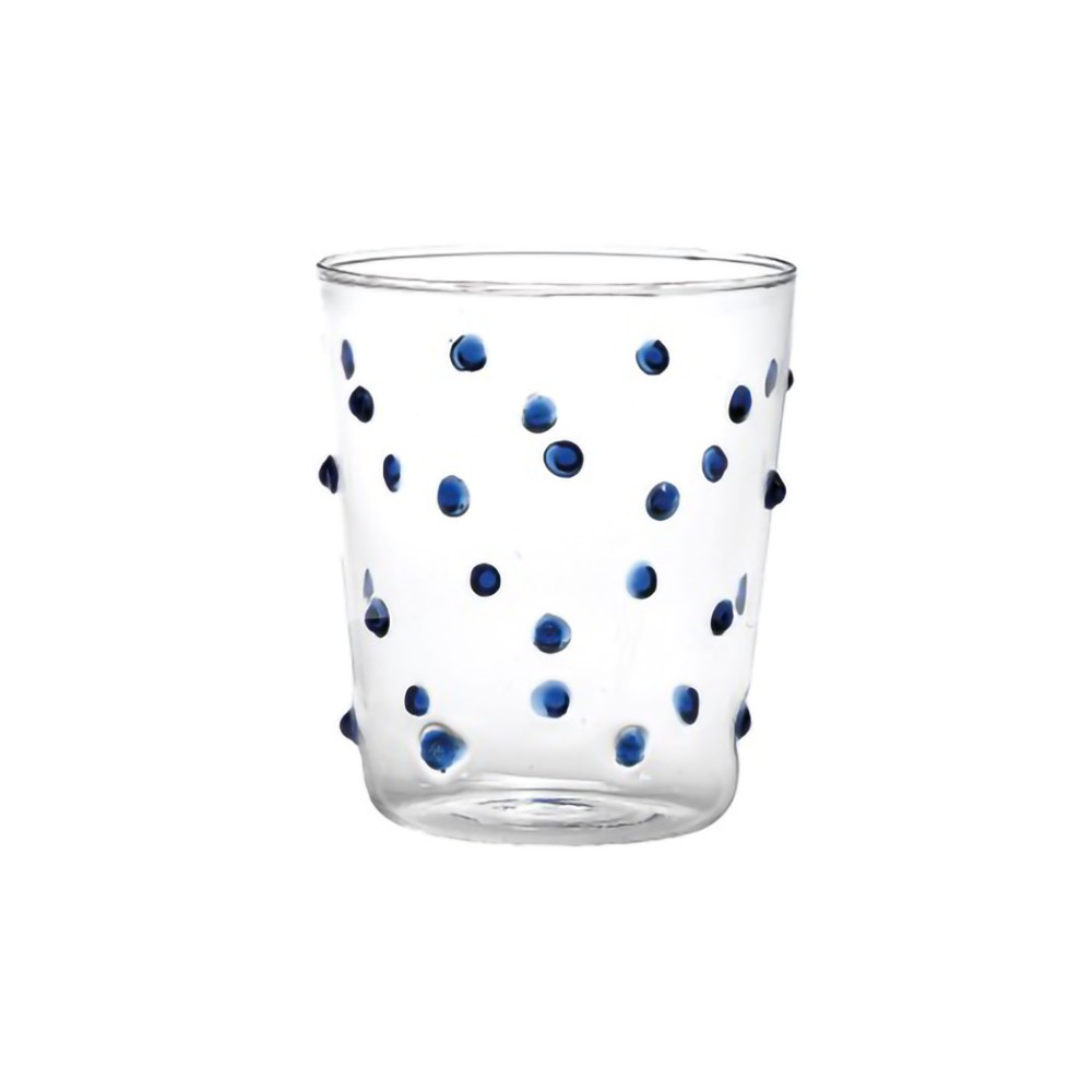 Vaso Zafferano para fiestas, vidrio azul, 45 cl, juego de 6 piezas