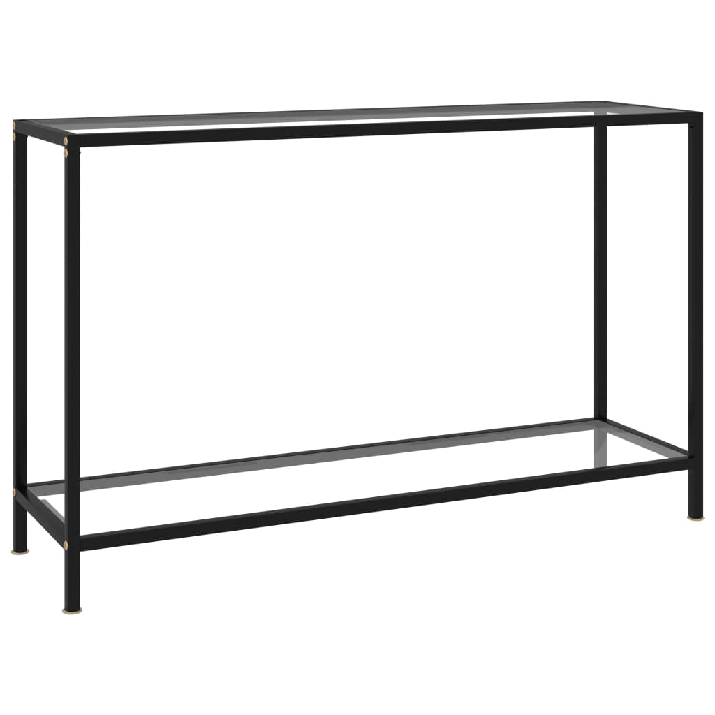 Vidaxl Mesa de Consola Vidrio Templado 120x35x75 Cm Transparente
